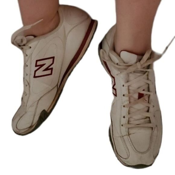New Balance Sneakers Shoes LEATHER 442 White Red Women's WOMAN'S Size 7 - Picture 12 of 12